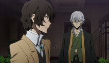 Fukuzawa appearing after Atsushi's entrance exam