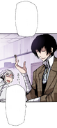 Atsushi told about being recommended to Dazai's boss