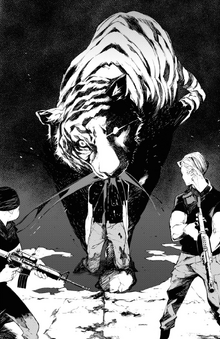 Tiger beheads the soldier (BEAST manga)