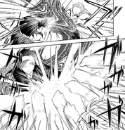 Atsushi starts to attack Akutagawa