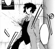 Dazai shot by Fyodor's sniper