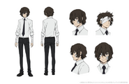 Osamu Dazai (Fifteen) Anime Character Design