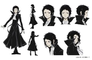 Ryūnosuke Akutagawa Anime Character Design