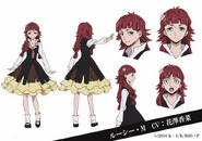 Lucy Montgomery Anime Character Design