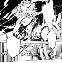 Kunikida activates his ability to capture Akutagawa (BEAST manga)