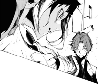 Oda stops Akutagawa (BEAST manga)