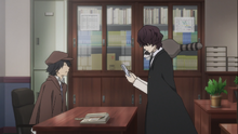 Poe approaches Ranpo for help regarding a murder case