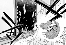 Ranpo escapes the building (manga)