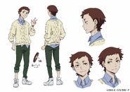 Rokuzo Taguchi Anime Character Design