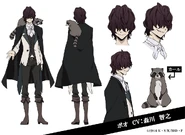 Edgar Allan Poe Anime Character Design
