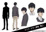 Kyōka's Father Anime Character Design