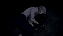 Atsushi being kept in a ship