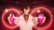 Dazai touches the two crystals