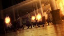 Mimic fighting Oda.