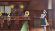 Atsushi and Kenji meets Lucy at Cafe Uzumaki