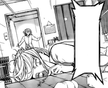 Higuchi in her room (manga)