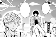 Dazai appears to Atsushi in Anne's Room