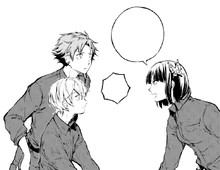 Yosano takes initiative in leading Tanizaki and Kenji.