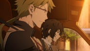 Dazai and Kunikida head to the former military base