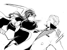 Kyōka attacks Fitzgerald (manga)