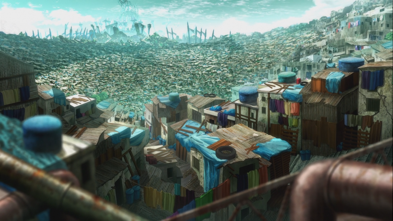 Hong Kong Slums - Buildings, Cyberpunk, Urban, City, Cool, Vaporwave, Anime