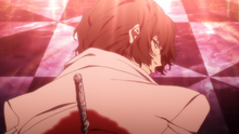 Dazai stabbed by Shibusawa