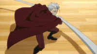 Fukuchi slices through the ship with a handrail