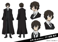 Osamu Dazai (Dark Era) Anime Character Design