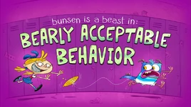 Bearly Acceptable Behavior