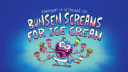 "Bunsen Screams for Ice Cream"