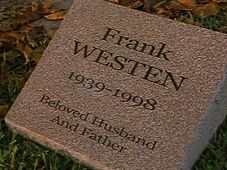 Frank westen headstone