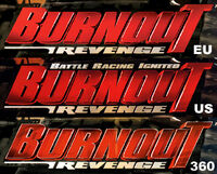 The three Revenge logos. The middle version is also used for Burnout Legends.
