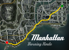 Manhattan Burning Route