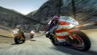 Bikes in action at the Stock Car Track.