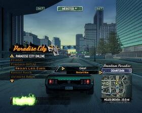 Easy Drive Menu, Burnout Wiki