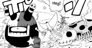 The magical weapons with Blue (right) and Toutan (left) abilities