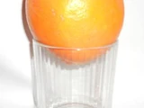 Orange-in-a-glass effect