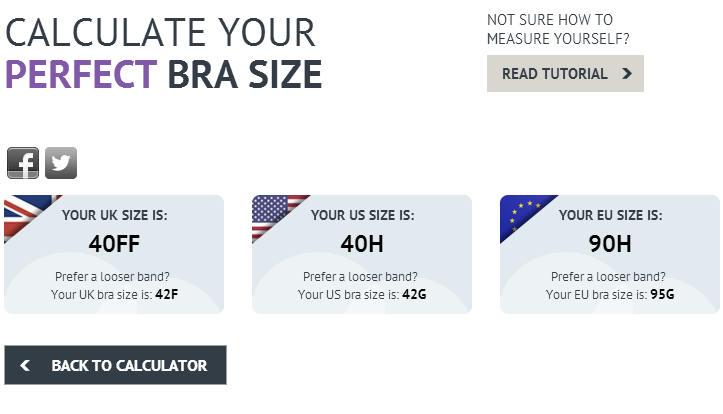 bra calculators