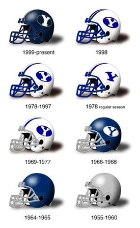 Helmets Through the Years | BYU Football Wiki | Fandom