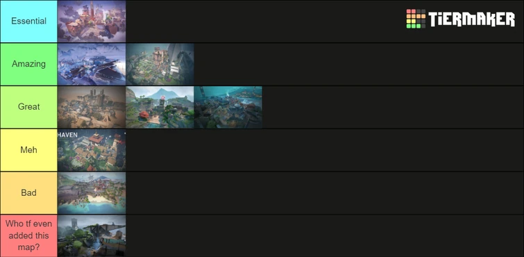 All Valorant Maps Ranked idk If Theres Sunset XD Fandom