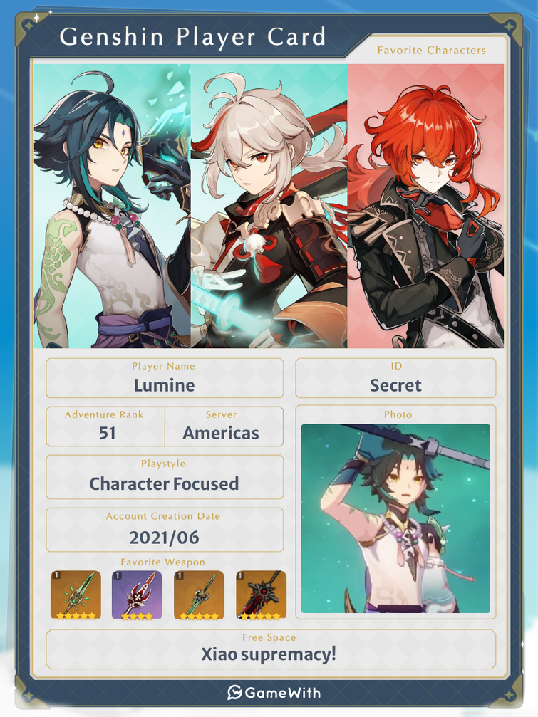 make your own character card! | Fandom