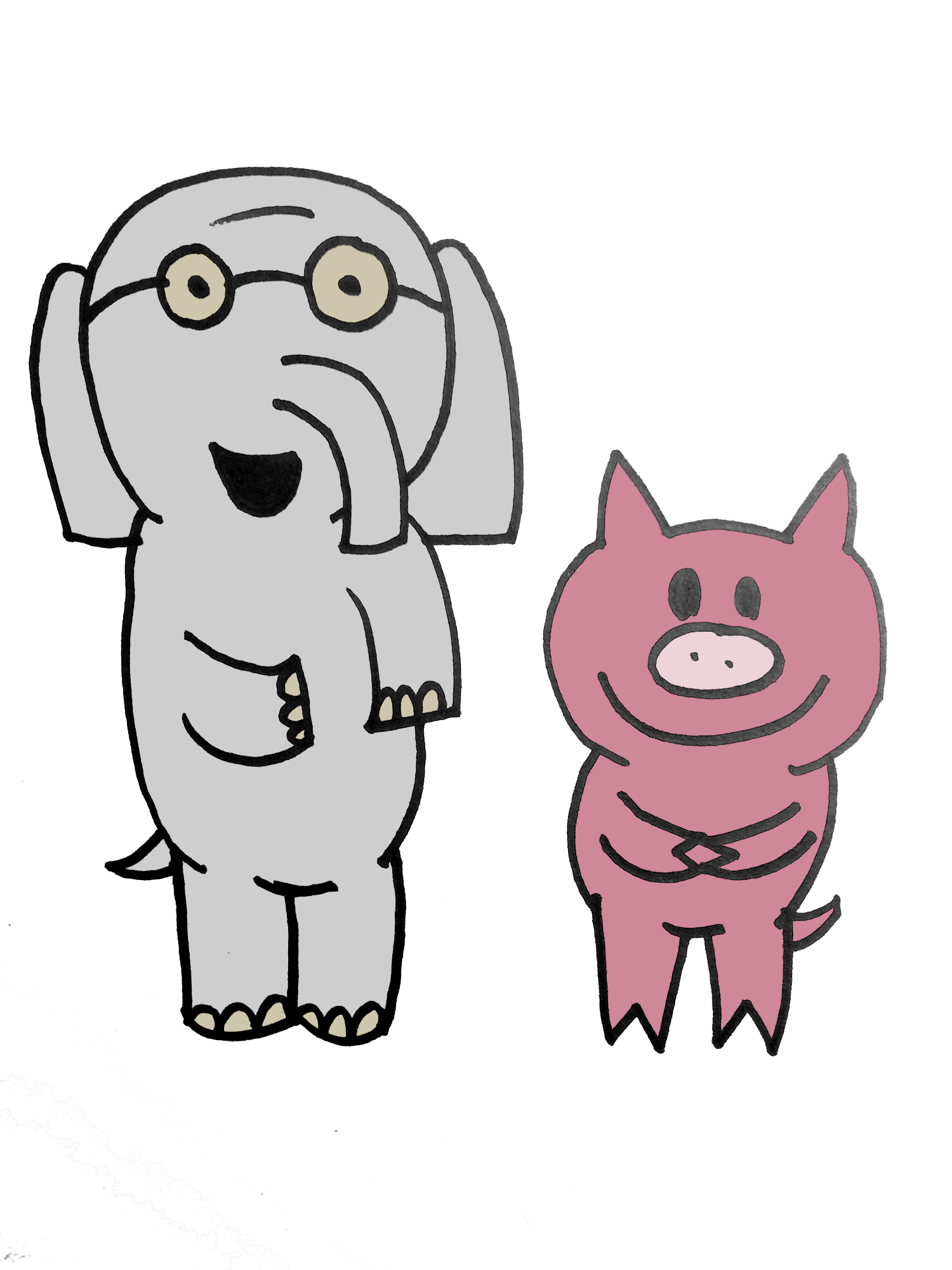My drawing of Gerald and Piggie Fandom