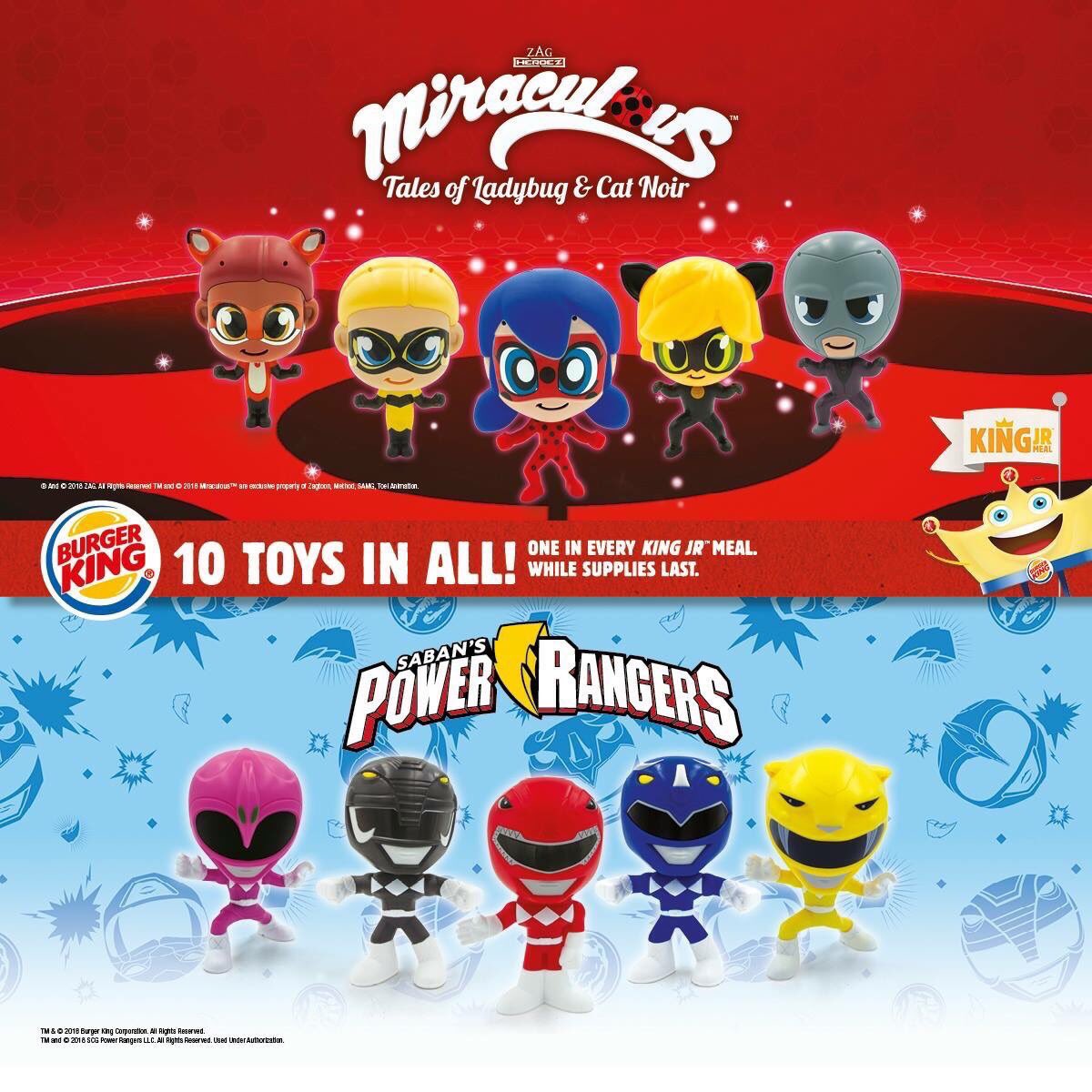 Burger king miraculous ladybug toys