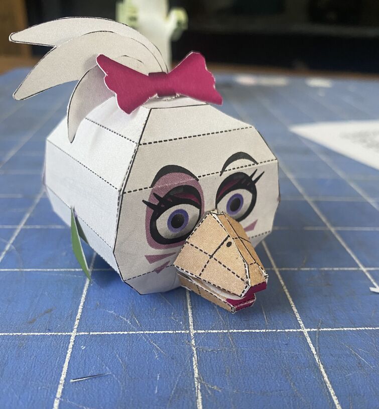 Reply for updates on glam Chica papercraft