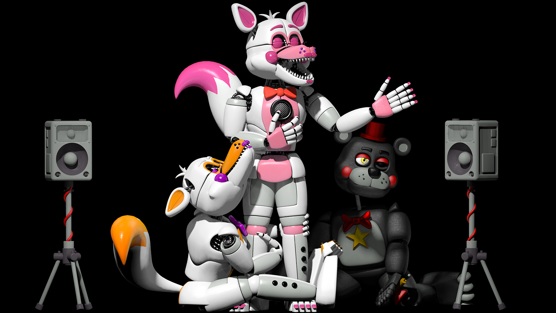 Funtime Foxy and Lolbit