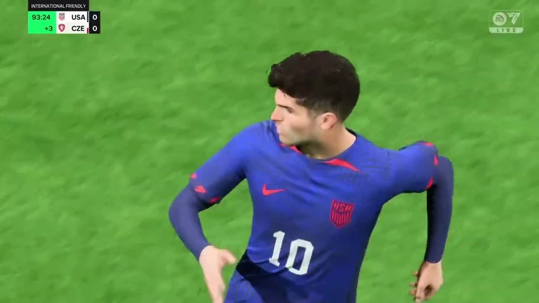 FC24 last-minute goal during stoppage time USA vs CZE