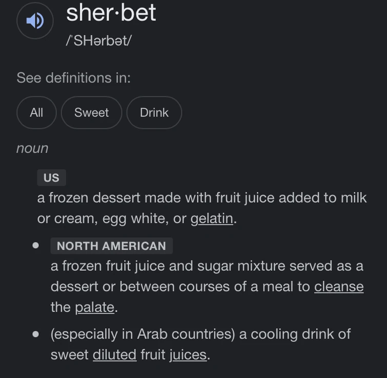 Do any of you guys have trouble saying Sherbet so you just call him