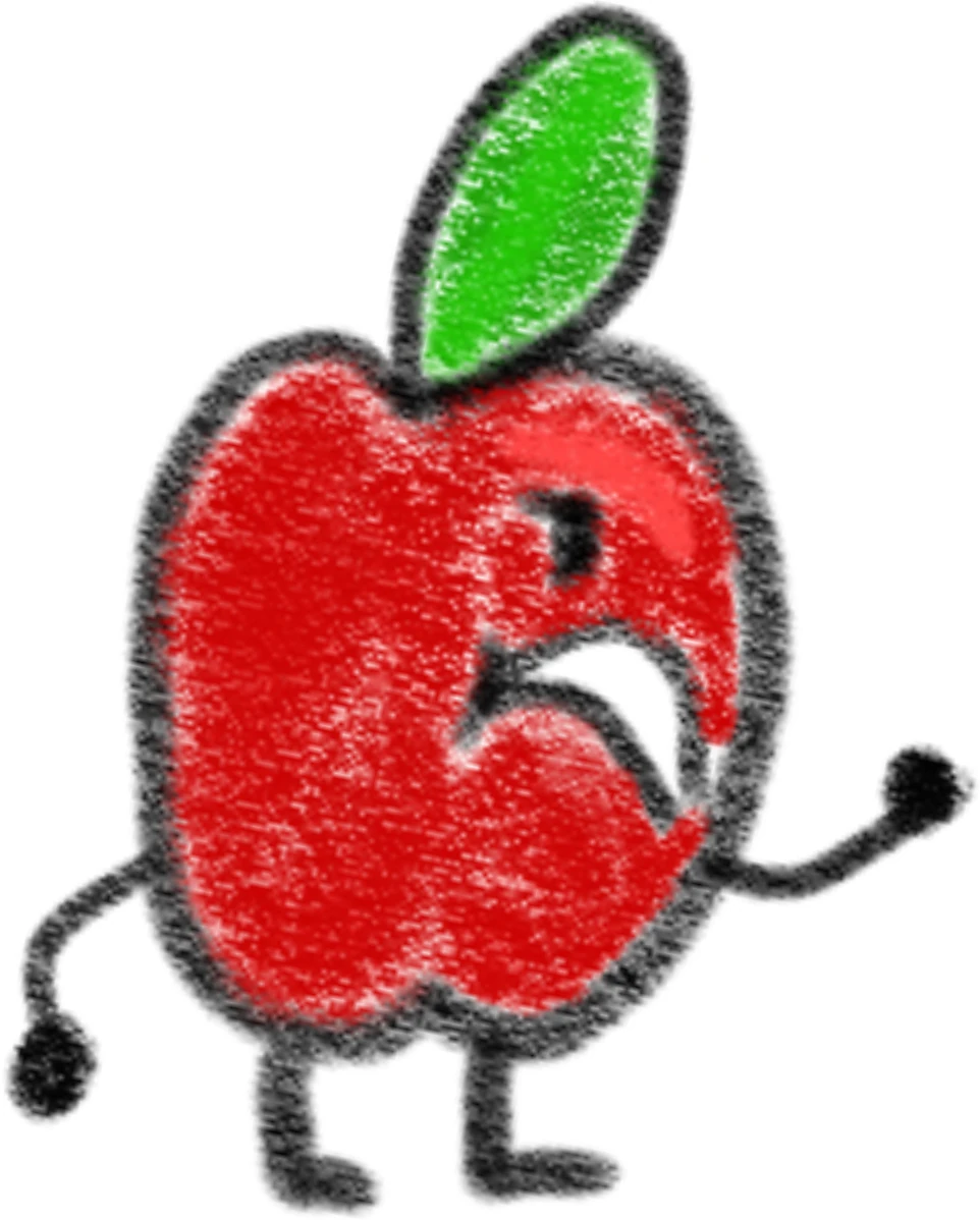 Apple in the early season 1 inanimate insanity style | Fandom
