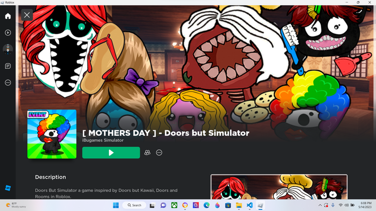 Roblox] Doors but Kawaii (Mother's Day Update) Gameplay 