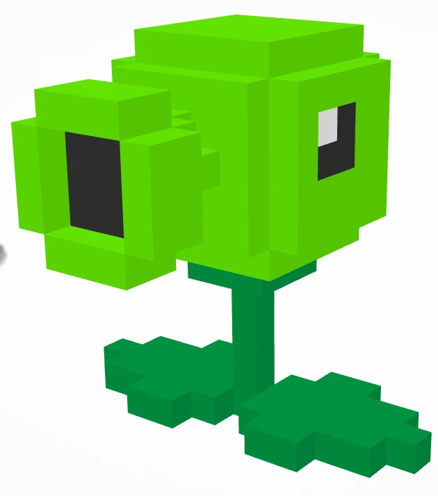 3D peashooter model